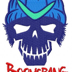 Suicide Squad Boomerang embroidery design