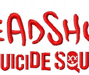 Suicide Squad Deadshot 3 embroidery design