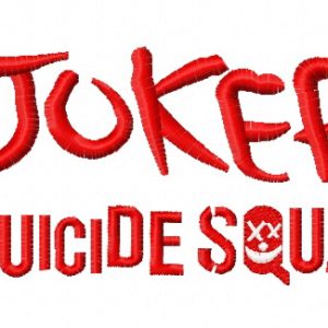 Suicide Squad Joker 3 embroidery design