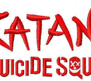 Suicide Squad Katana 3 embroidery design