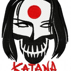 Suicide Squad Katana embroidery design