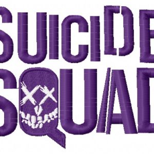 Suicide Squad logo embroidery design
