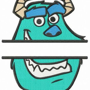 Sulley monogram embroidery design