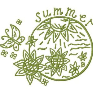 Summer 5 embroidery design