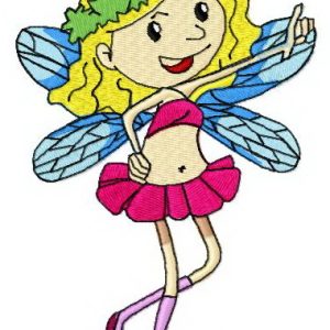 Summer fairy embroidery design