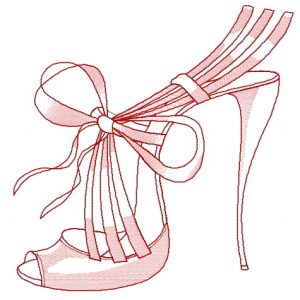 Summer high heels 2 embroidery design