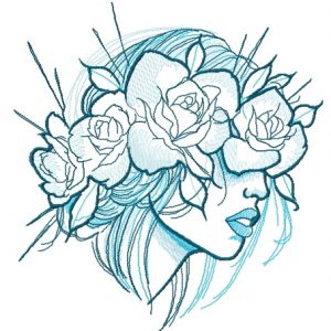 Summer mood embroidery design