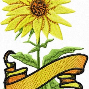Sun Flower embroidery design