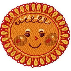 Sun 3 embroidery design