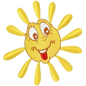 Sun 5 embroidery design