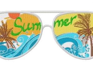 Sunglasses 2 embroidery design