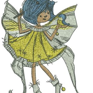 Sunshine fairy embroidery design
