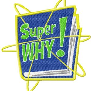 Super Why Logo embroidery design