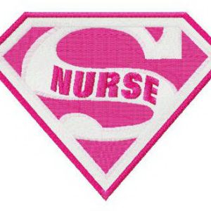 Super nurse embroidery design
