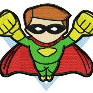 Superboy attacks 3 embroidery design