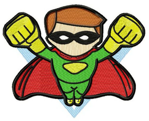 Superboy attacks 3 embroidery design