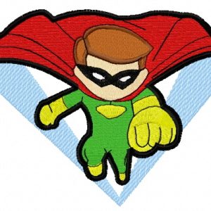 Superboy attacks 4 embroidery design