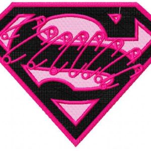 Supergirl logo 2 embroidery design
