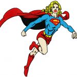 Super Girl embroidery design