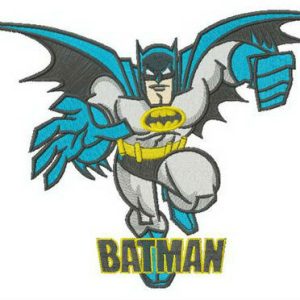 Superhero Batman embroidery design