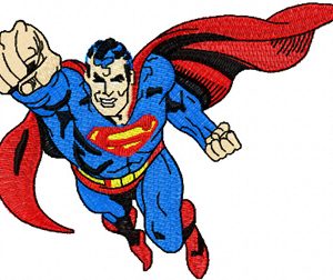 Superman  embroidery design