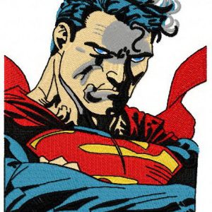 Superman 2 embroidery design