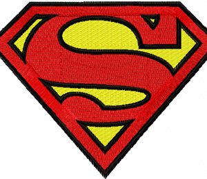 Superman Logo embroidery design