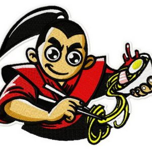 Sushi master 3 embroidery design