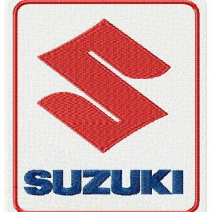 Suzuki logo 2 embroidery design