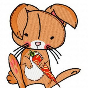 Sweet bunny 3 embroidery design