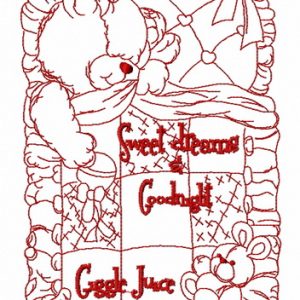 Sweet dreams and good night 2 embroidery design