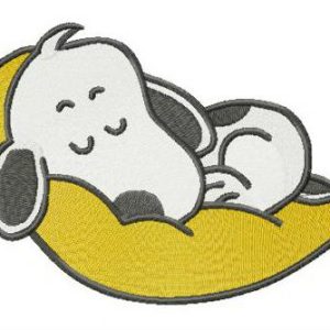 Sweet dreams, Snoopy embroidery design