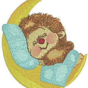 Sweet hedgehog's dreams embroidery design