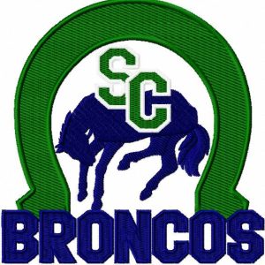 Swift Current Broncos logo embroidery design