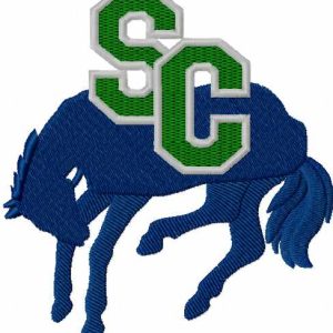 Swift Current Broncos logo 3 embroidery design
