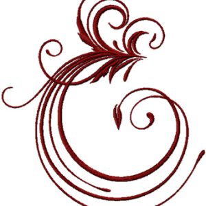 Swirl embroidery design