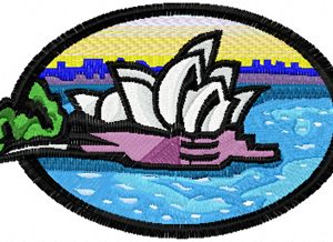 Sydney Opera House embroidery design