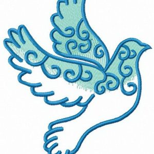 Symbol of peace embroidery design