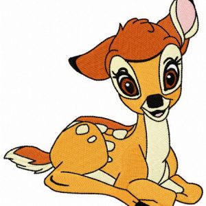 Take a rest, little Bambi embroidery design