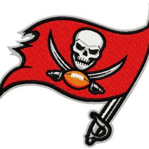 Tampa Bay Buccaneers 2014 alternative logo embroidery design