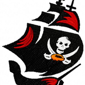 Tampa Bay Buccaneers Alternate Logo embroidery design