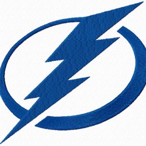 Tampa Bay Lightning logo embroidery design