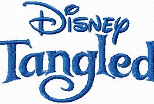 Tangled Logo  embroidery design