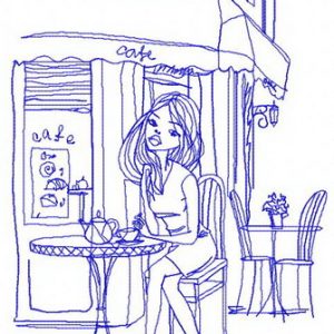Tea time 2 embroidery design