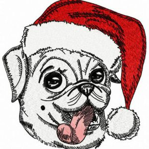 Teasing Christmas embroidery design