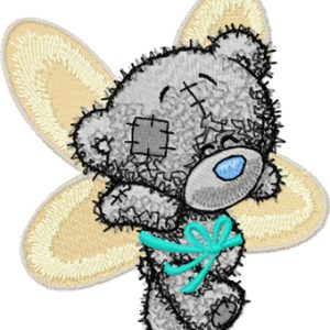 Teddy Bear can fly embroidery design