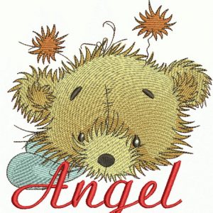 Teddy bear fairy 5 embroidery design