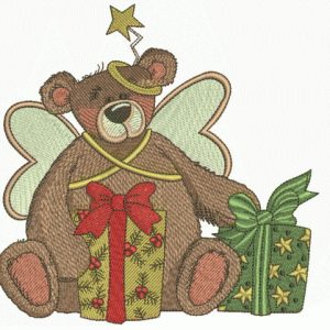 Teddy bear fairy 6 embroidery design