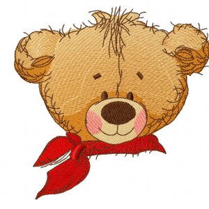 Teddy bear goes to school 3 embroidery design