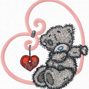 Tatty Teddy My love embroidery design
